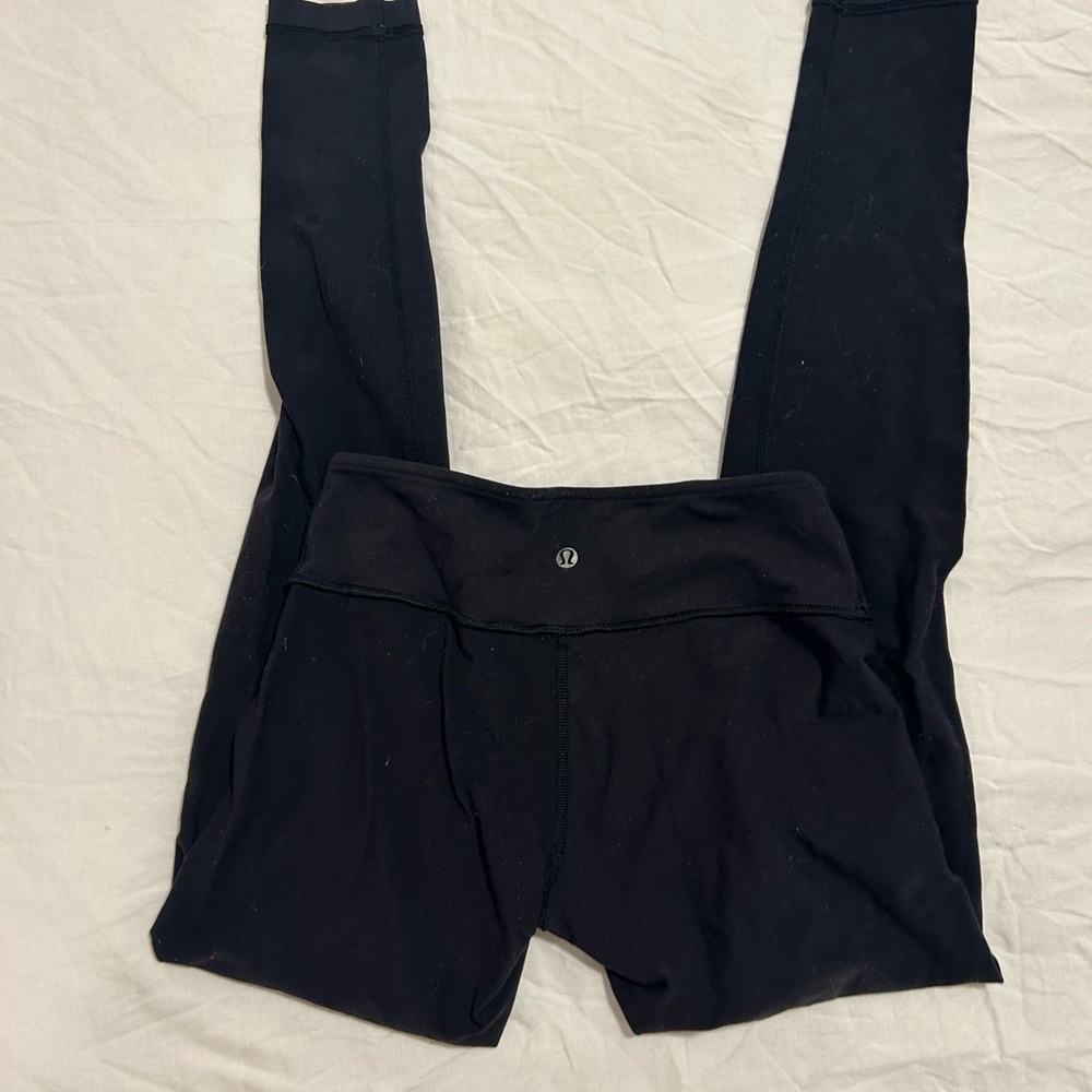 Y2k lululemon reversible Black Leggings size 6
